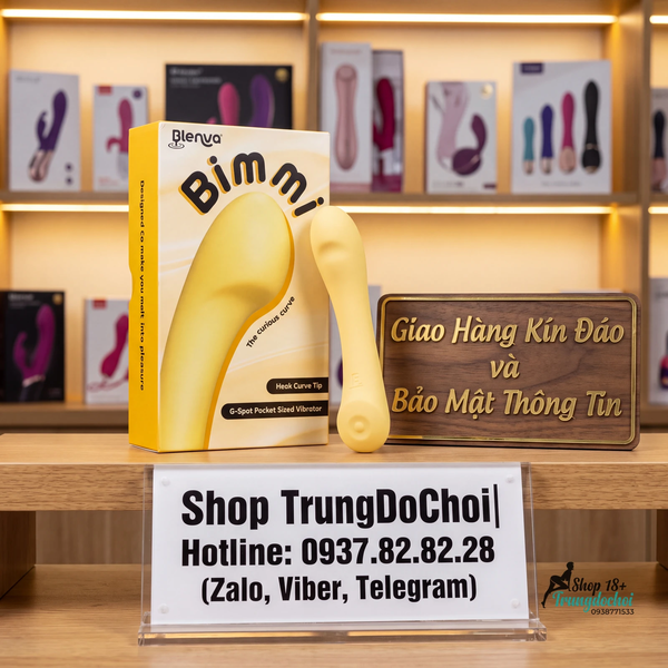 Máy Rung Điểm G Blenva Bimmi — Đầu Cong Chuẩn Giải Phẫu, 10 Chế Độ Rung