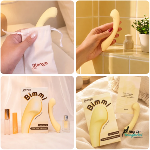 Máy Rung Điểm G Blenva Bimmi — Đầu Cong Chuẩn Giải Phẫu, 10 Chế Độ Rung