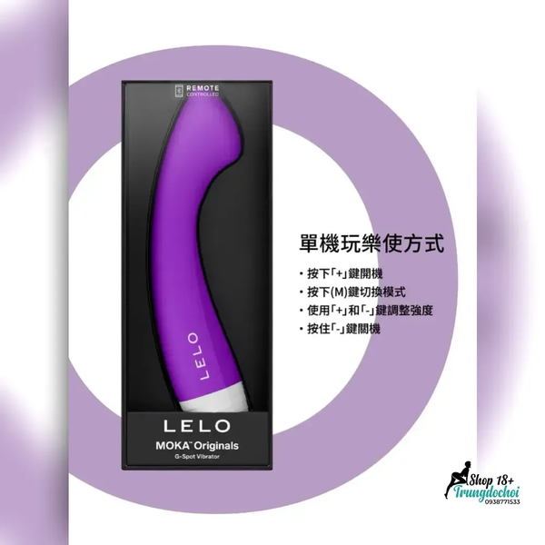 Máy Rung Điểm G LELO MOKA – Đầu Dẹt Dùng Được Cả Trong Lẫn Ngoài, Kết Nối App