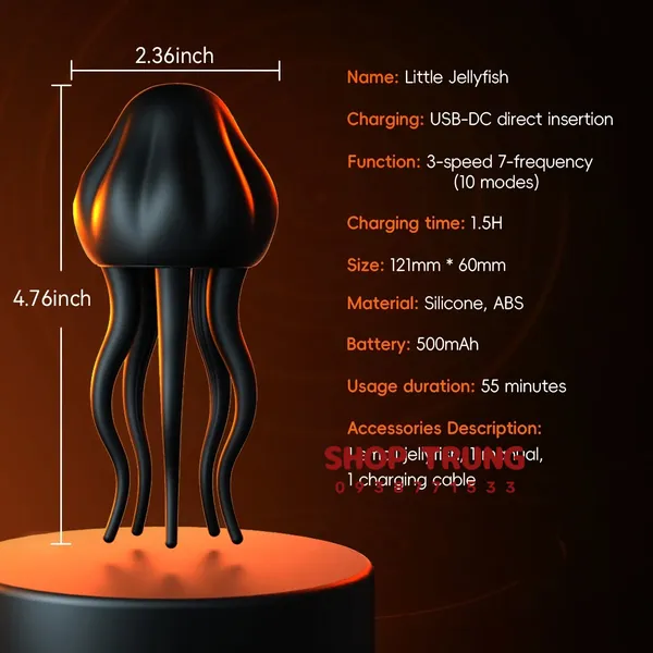 Máy Rung Dương Vật Hình Bạch Tuộc Little Jellyfish