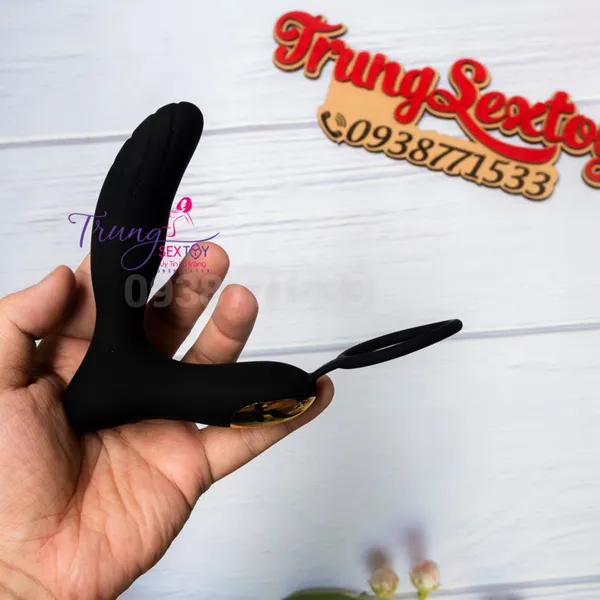 Máy Rung Kích Thích Hậu Môn Massage Tuyến Tiền Liệt có Vòng Đeo Giúp Lâu Ra Hơn