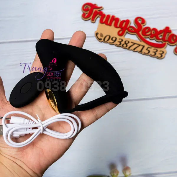 Máy Rung Kích Thích Hậu Môn Massage Tuyến Tiền Liệt có Vòng Đeo Giúp Lâu Ra Hơn