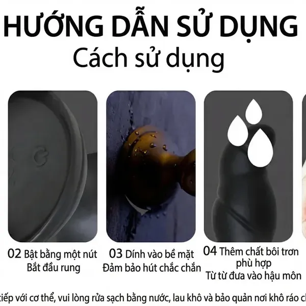 Máy Rung Hậu Môn Điểm G Sorbo 12 Chế Độ Rung Mạnh, Điều Khiển Từ Xa 5m Không Dây