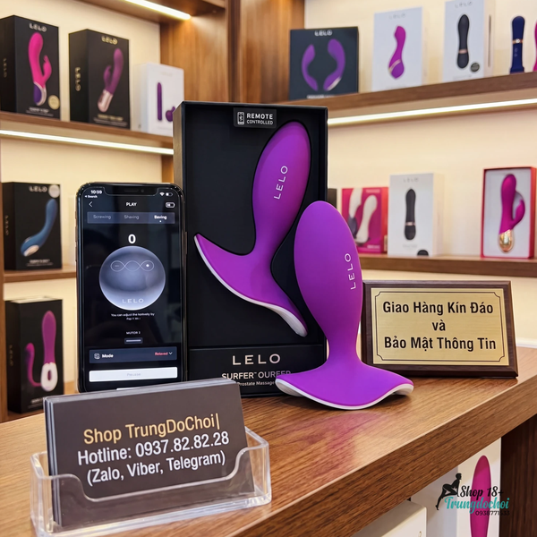 Máy Rung Hậu Môn Lelo Surfer Originals — Chân Đế Loe, Kết Nối App
