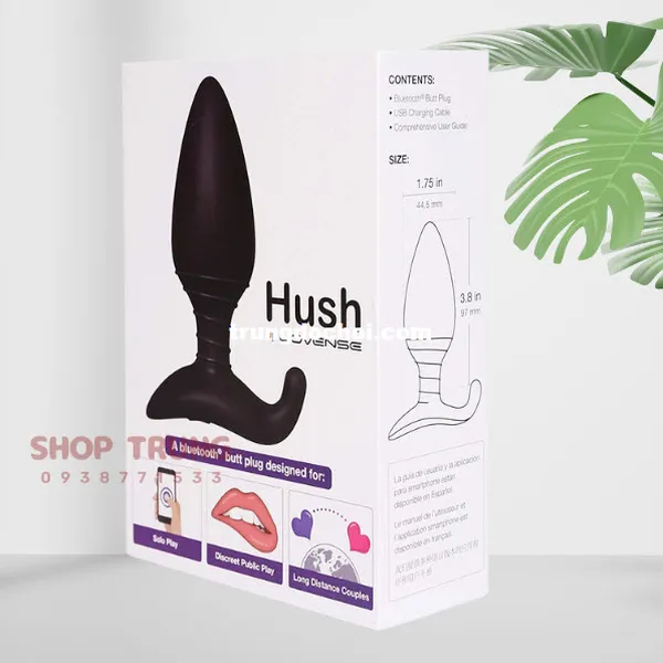 Máy Rung Hậu Môn Lovense Hush Điều Khiển Bằng App 10 Chế Độ Rung Cực Đỉnh