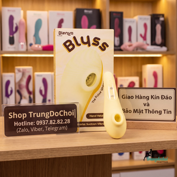 Máy Rung Hút Âm Vật Blenva Blyss — 10 Chế Độ Xung Khí, Không Cọ Xát Lên Da