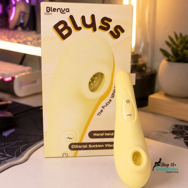  Máy Rung Hút Âm Vật Blenva Blyss — 10 Chế Độ Xung Khí, Không Cọ Xát Lên Da