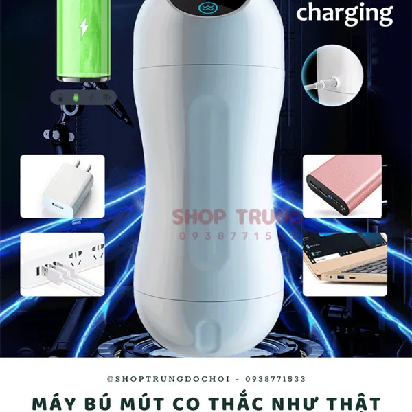 Máy Tự Sướng Rung Hút Co Thắc Tự Động Heihei Cup