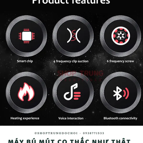 Máy Tự Sướng Rung Hút Co Thắc Tự Động Heihei Cup