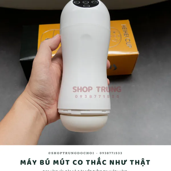Máy Tự Sướng Rung Hút Co Thắc Tự Động Heihei Cup