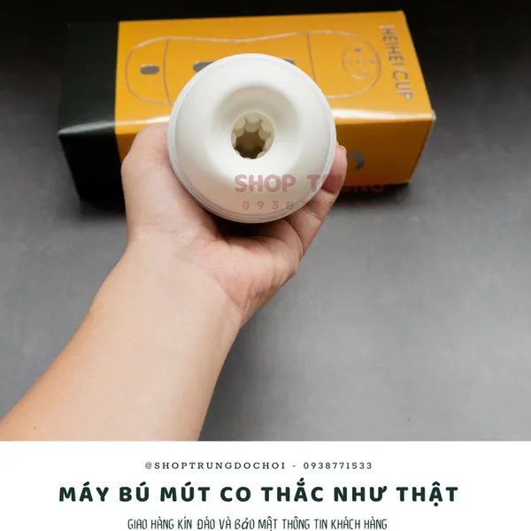 Máy Tự Sướng Rung Hút Co Thắc Tự Động Heihei Cup