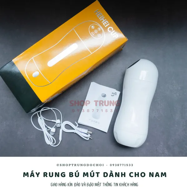 Máy Tự Sướng Rung Hút Co Thắc Tự Động Heihei Cup