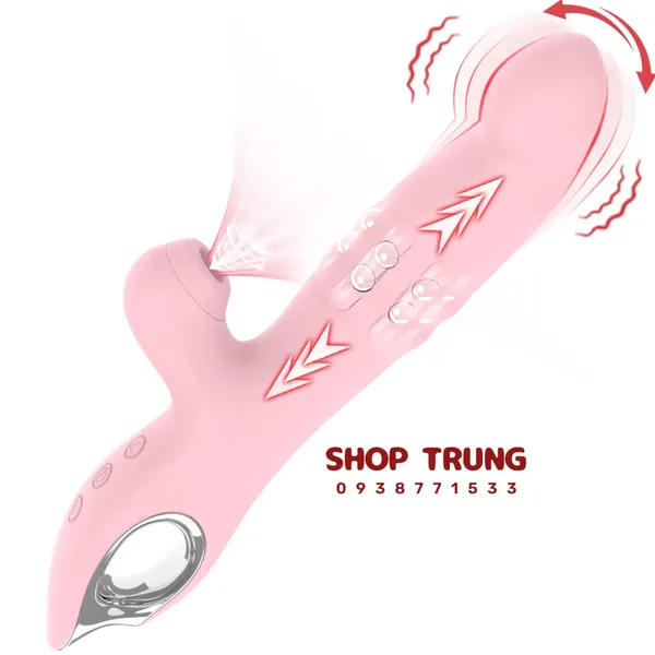 Máy Rung Đa Chức Năng Silicone Trải Nghiệm 3 Trong 1 Đỉnh Cao Rung, Hút & Lắc