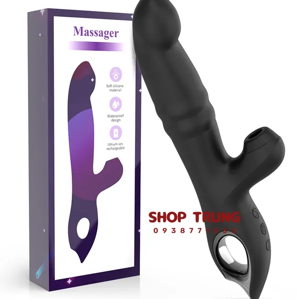 Máy Rung Đa Chức Năng Silicone Trải Nghiệm 3 Trong 1 Đỉnh Cao Rung, Hút & Lắc