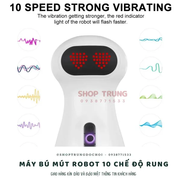 Tại sao máy rung bú hút co thắt tự động Cute Robot được yêu thích?