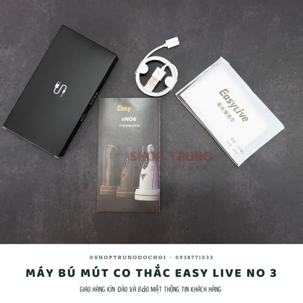 Máy Tự Sướng Rung Hút Co Thắc Tự Động Easy Live No 3