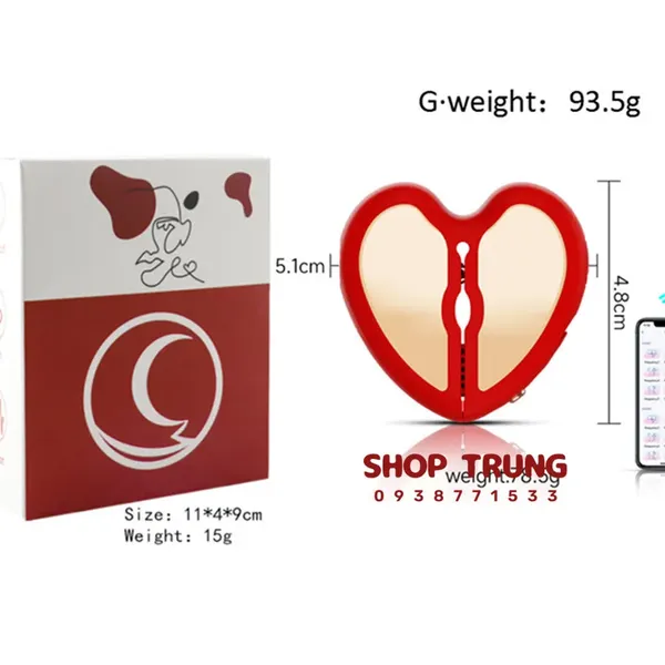 Máy Rung Kẹp Nhũ Hoa Điều Khiển Qua App