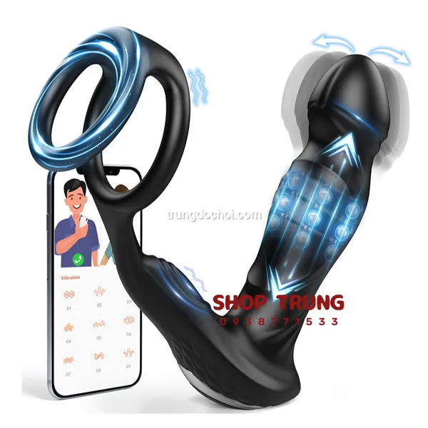 Máy Mát Xa Tuyến Tiền Liệt Rung Lắc Kết Nối Với App Cực Đỉnh