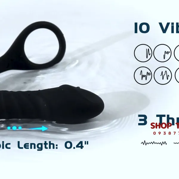 Kích thích hậu môn Fighter - 10 chế độ rung và 3 chế độ thụt siêu phê