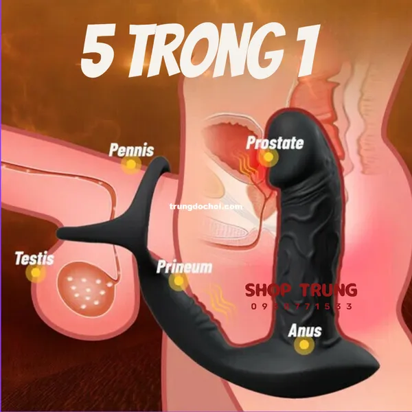 Máy Rung Lắc Massage Hậu Môn 9 Chế Độ Lắc Siêu Phê