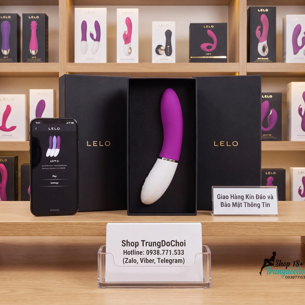 Máy Rung Điểm G LELO LIV 3 Dáng Cong Vừa Vặn, Kết Nối App, Êm Dưới 60dB