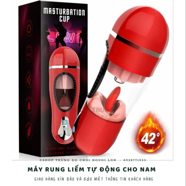 Máy rung và liếm dành cho nam cực kích thích 