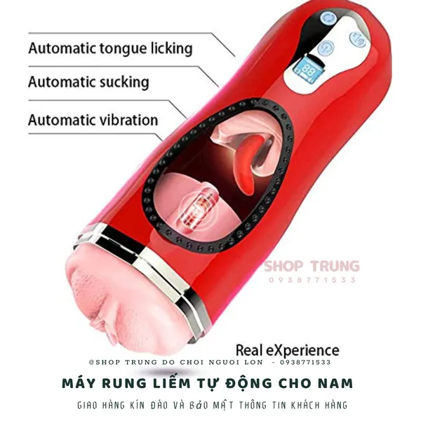 Máy rung và liếm dành cho nam cực kích thích 