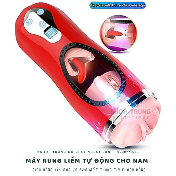 Máy rung và liếm dành cho nam cực kích thích 