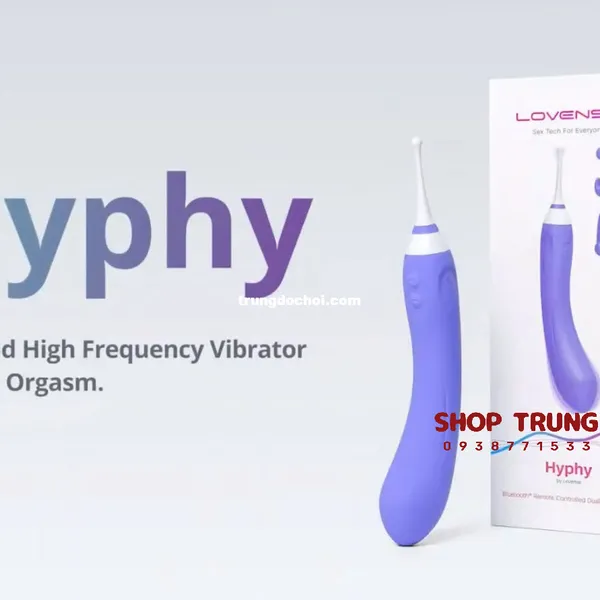 Máy Rung Lovense Hyphy Kèm 3 Đầu Phụ Kết Nối Đam Mê Không Khoảng Cách