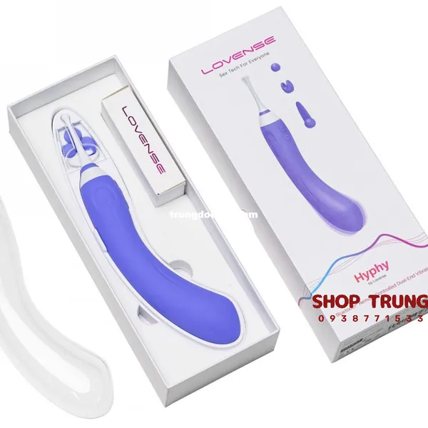Máy Rung Lovense Hyphy Kèm 3 Đầu Phụ Kết Nối Đam Mê Không Khoảng Cách