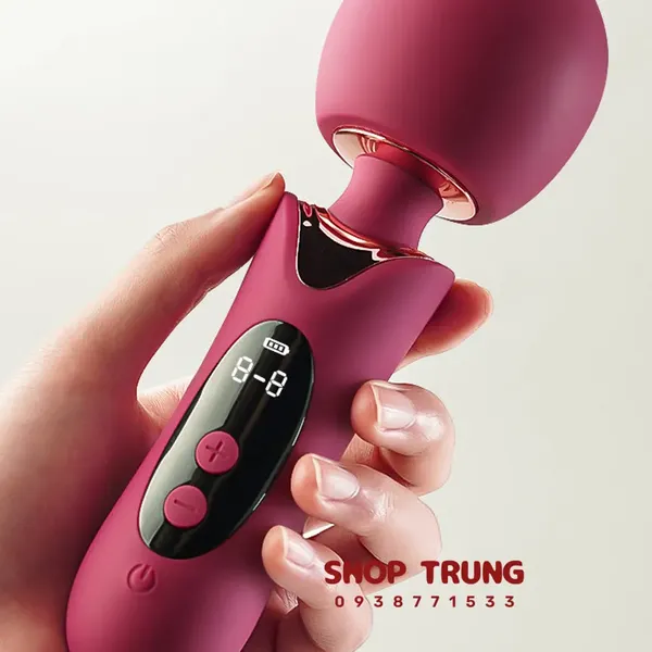 Máy Rung Massage Elizabeth Đầu 61mm, Màn Hình LCD Rung Siêu Mạnh