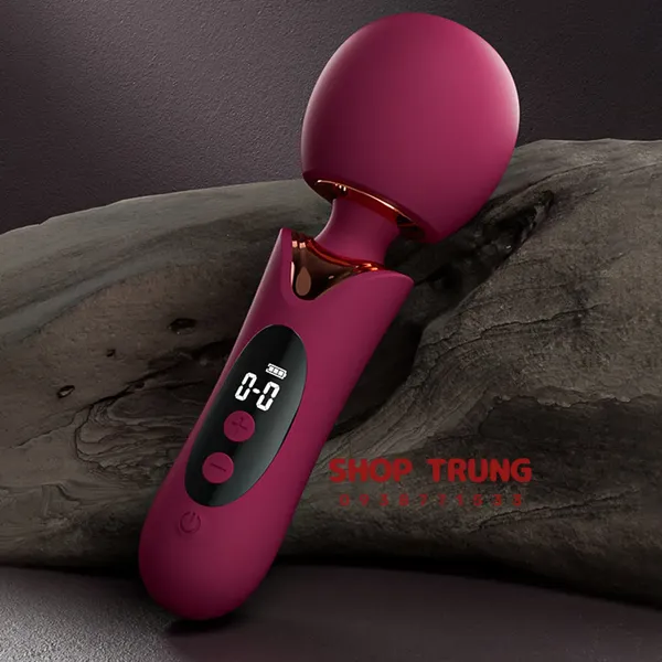 Máy Rung Massage Elizabeth Đầu 61mm, Màn Hình LCD Rung Siêu Mạnh