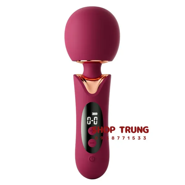 Máy Rung Massage Elizabeth Đầu 61mm, Màn Hình LCD Rung Siêu Mạnh