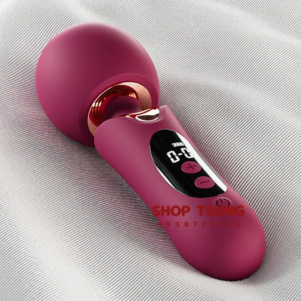 Máy Rung Massage Elizabeth Đầu 61mm, Màn Hình LCD Rung Siêu Mạnh