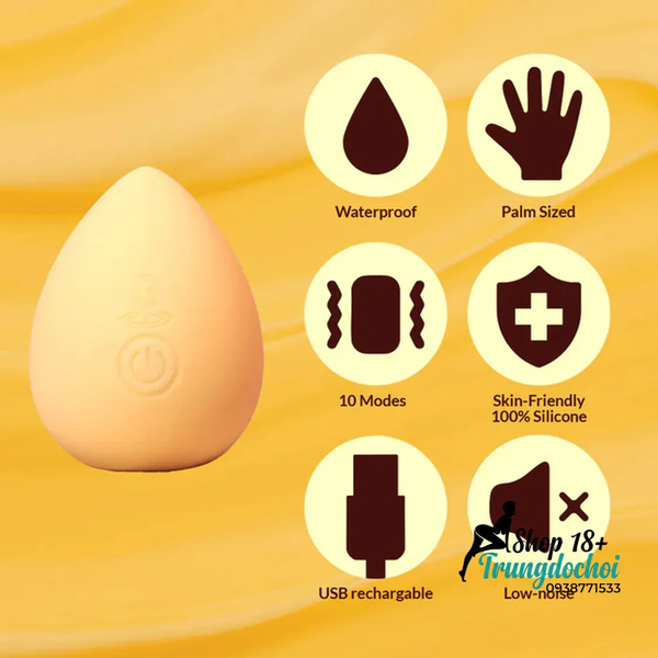 Máy Rung Âm Vật Blenva Bonbon Chóp Cong Định Hướng, Nhỏ Như Mút Trang Điểm