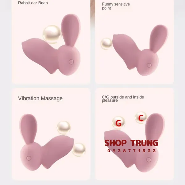 Trứng rung tình yêu mini hình con Thỏ xinh xắn dành cho nữ