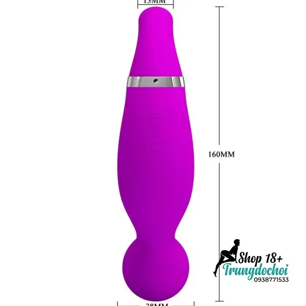 Máy Rung Bú Âm Vật Pretty Love Pecker: 12 Chế Độ Rung + 12 Chế Độ Hút Khoái Cảm Kép