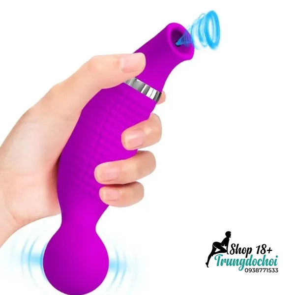 Máy Rung Bú Âm Vật Pretty Love Pecker: 12 Chế Độ Rung + 12 Chế Độ Hút Khoái Cảm Kép