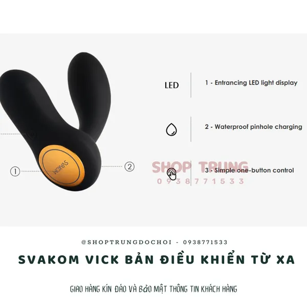 Máy Rung Hậu Môn Svakom Vicky Điều Khiển Từ Xa