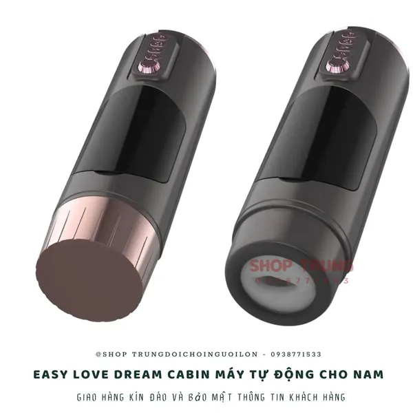 Máy Tự Sướng Co Bóp Rung Thụt Có  Âm Thanh Easy Love Dream Cabin