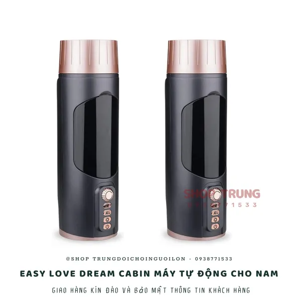 Máy Tự Sướng Co Bóp Rung Thụt Có  Âm Thanh Easy Love Dream Cabin