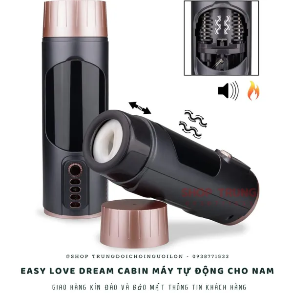 Máy Tự Sướng Co Bóp Rung Thụt Có  Âm Thanh Easy Love Dream Cabin