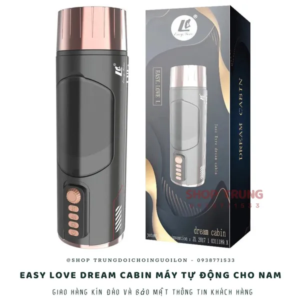 Máy Tự Sướng Co Bóp Rung Thụt Có  Âm Thanh Easy Love Dream Cabin