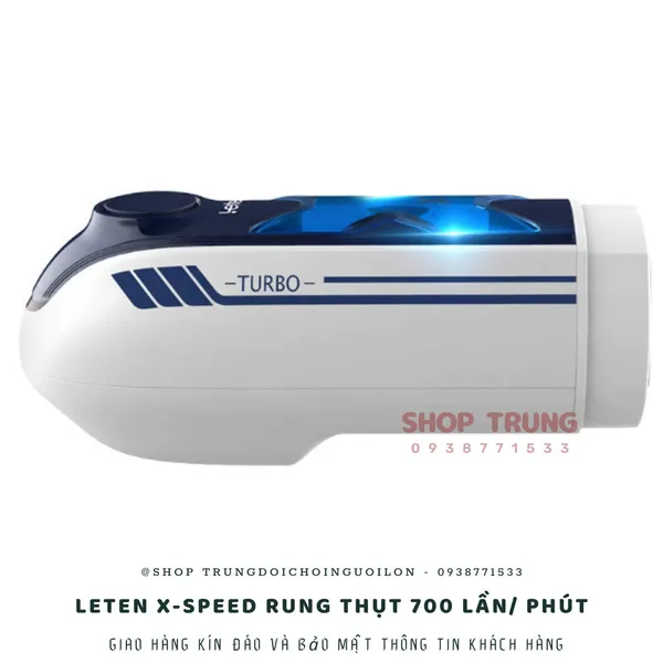 Máy thủ dâm Leten X-speed rung thụt 700 lần/ phút bao đỉnh