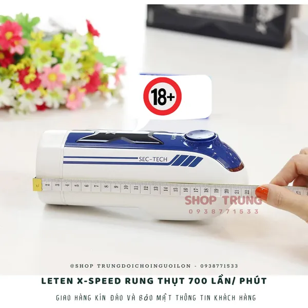 Máy thủ dâm Leten X-speed rung thụt 700 lần/ phút bao đỉnh