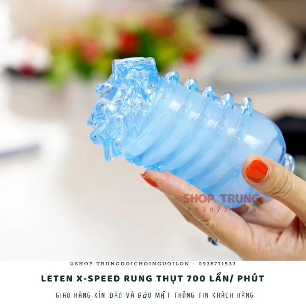 Máy thủ dâm Leten X-speed rung thụt 700 lần/ phút bao đỉnh