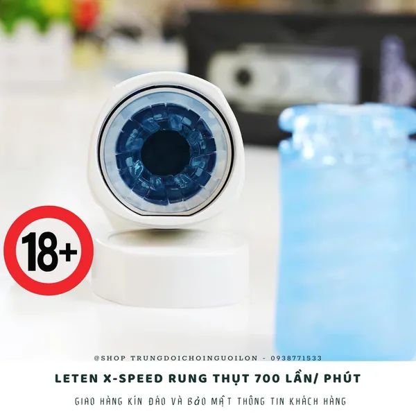 Máy thủ dâm Leten X-speed rung thụt 700 lần/ phút bao đỉnh