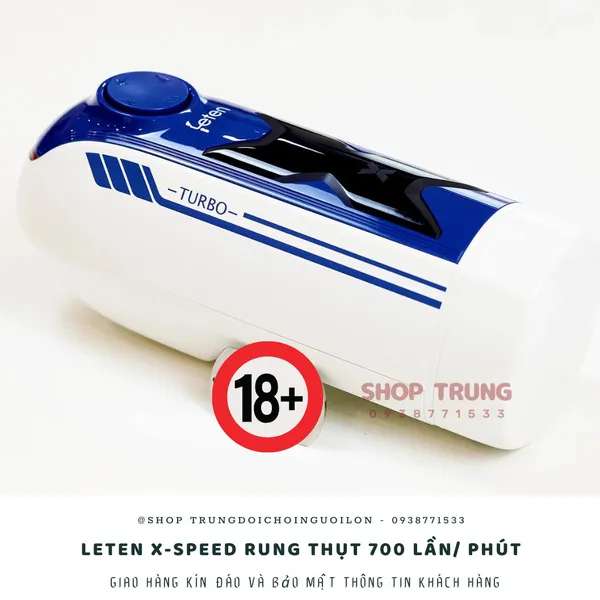 Máy thủ dâm Leten X-speed rung thụt 700 lần/ phút bao đỉnh
