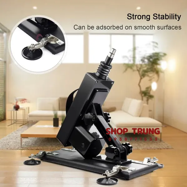 Máy rung thụt tự động Machine Gun dành cho nữ kèm 6 đầu thay thế 