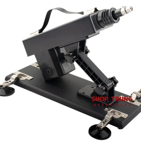 Máy rung thụt tự động Machine Gun dành cho nữ kèm 6 đầu thay thế 